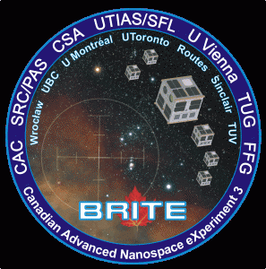 Figure 1 - The mission patch of the BRITE-Constellation mission.